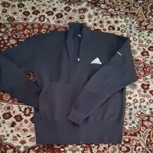 Adidas Men's Zip-Up Black Sweater